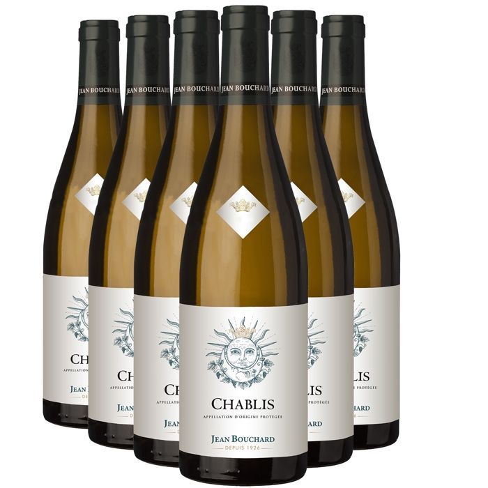 Jean Bouchard Chablis 2023 - Vinho Branco da Borgonha (6 garrafas de 75cl)