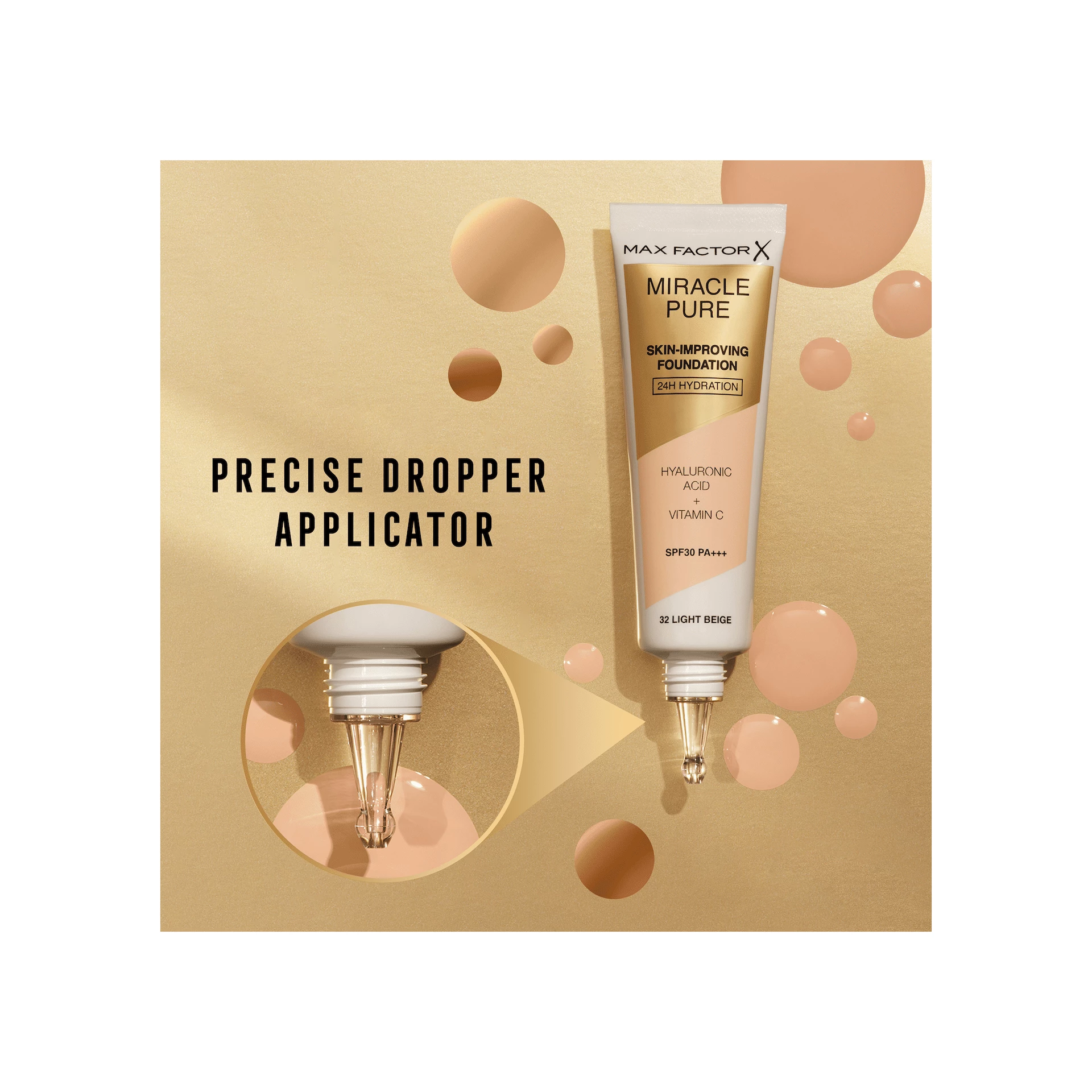 Miracle Pure tekući puder za poboljšanje kože 75 Golden - Max Factor