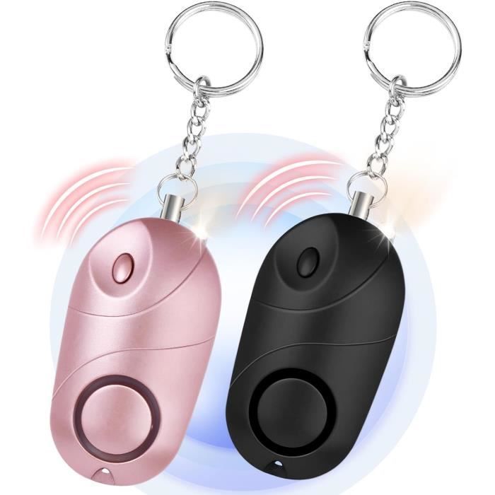 Alarme de sécurité personnelle - MARQUE - 140DB - Portable - LED - 2 pièces