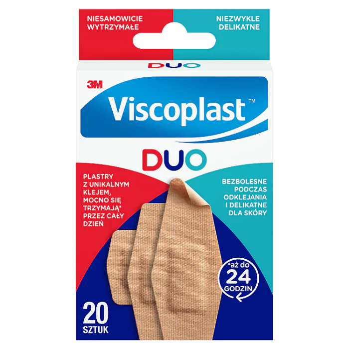Viscoplast Duo, Zestaw plastrów, 3 Rozmiary