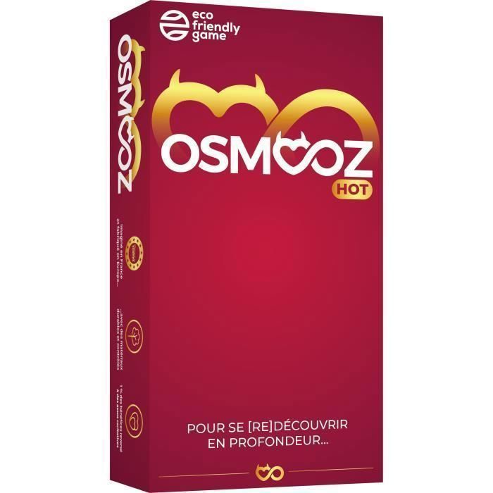 OSMOOZ Red - Jeux Couples - Un Jeu pour REdécouvrir Son Couple en Profondeur - 180 Cartes fabriquées en Europe