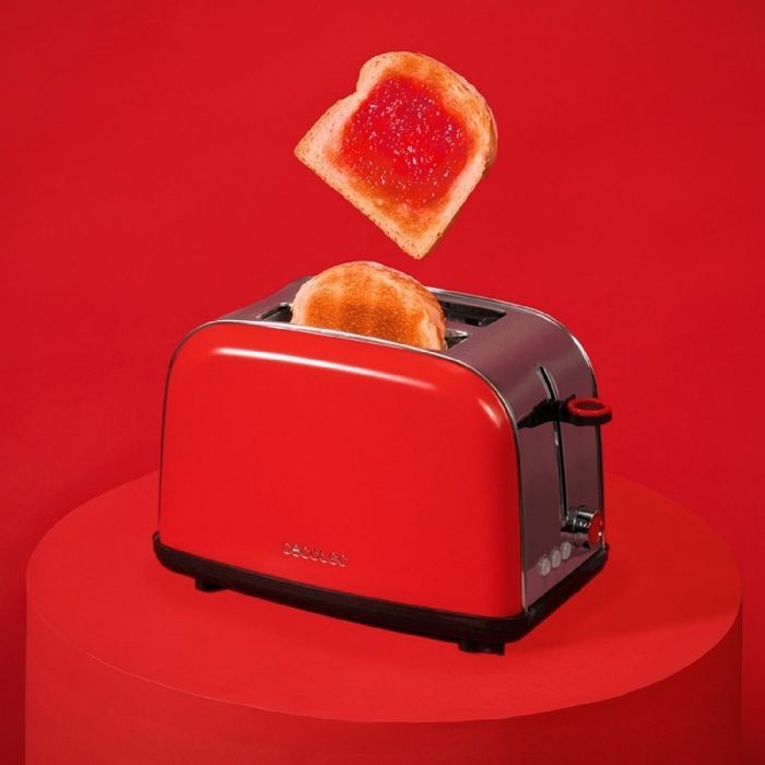 Tostadora vertical Cecotec Time 850 roja