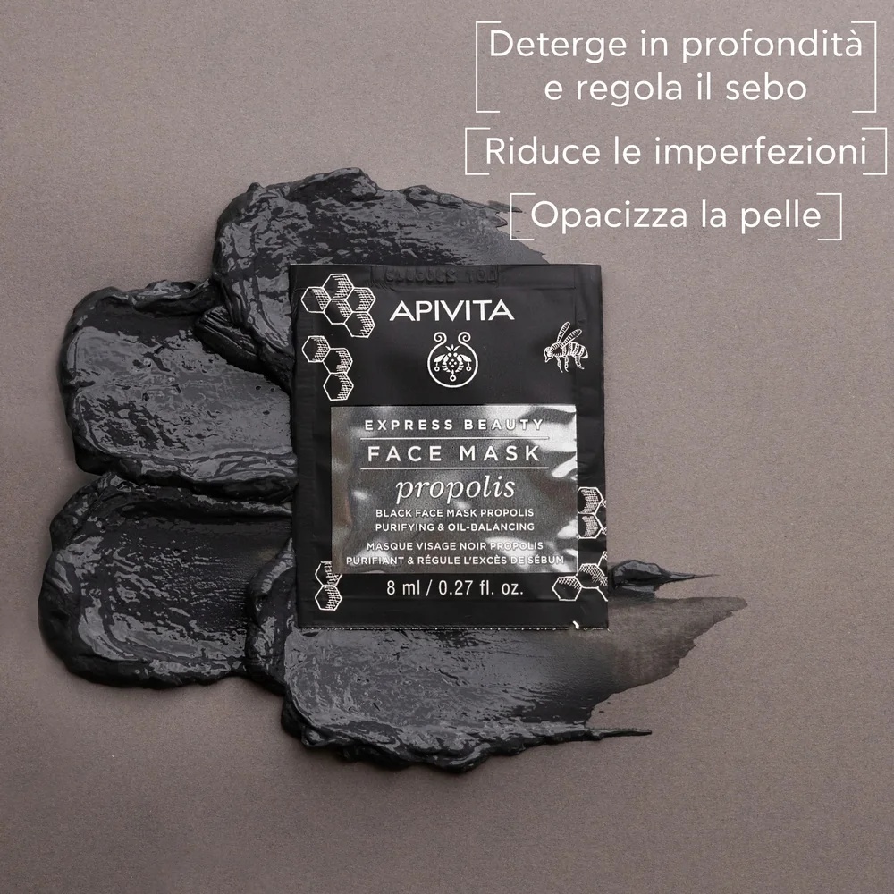 APIVITA Apivita Express Propolis 2 x 8 ml Zuiverend Zwart Masker