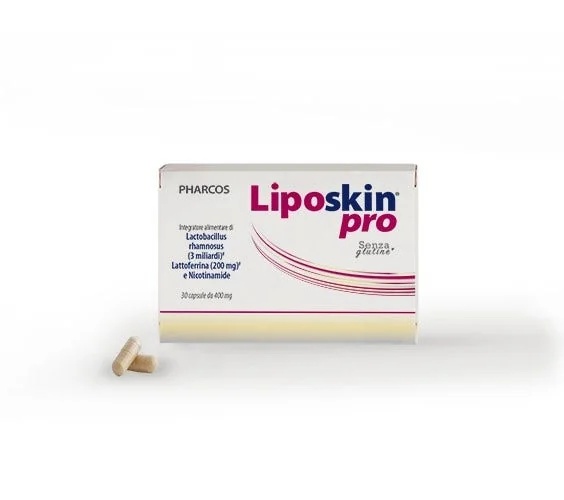 PHARCOS Liposkin Pro Pharcos 30 cápsulas Preparação auxiliar para o tratamento da acne