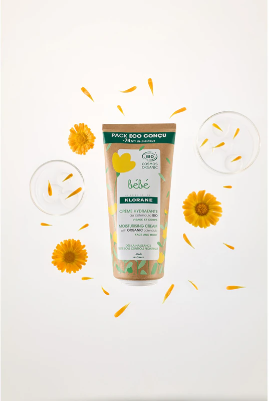 Creme hidratante de calêndula Kloane Bébé para pele de bebê