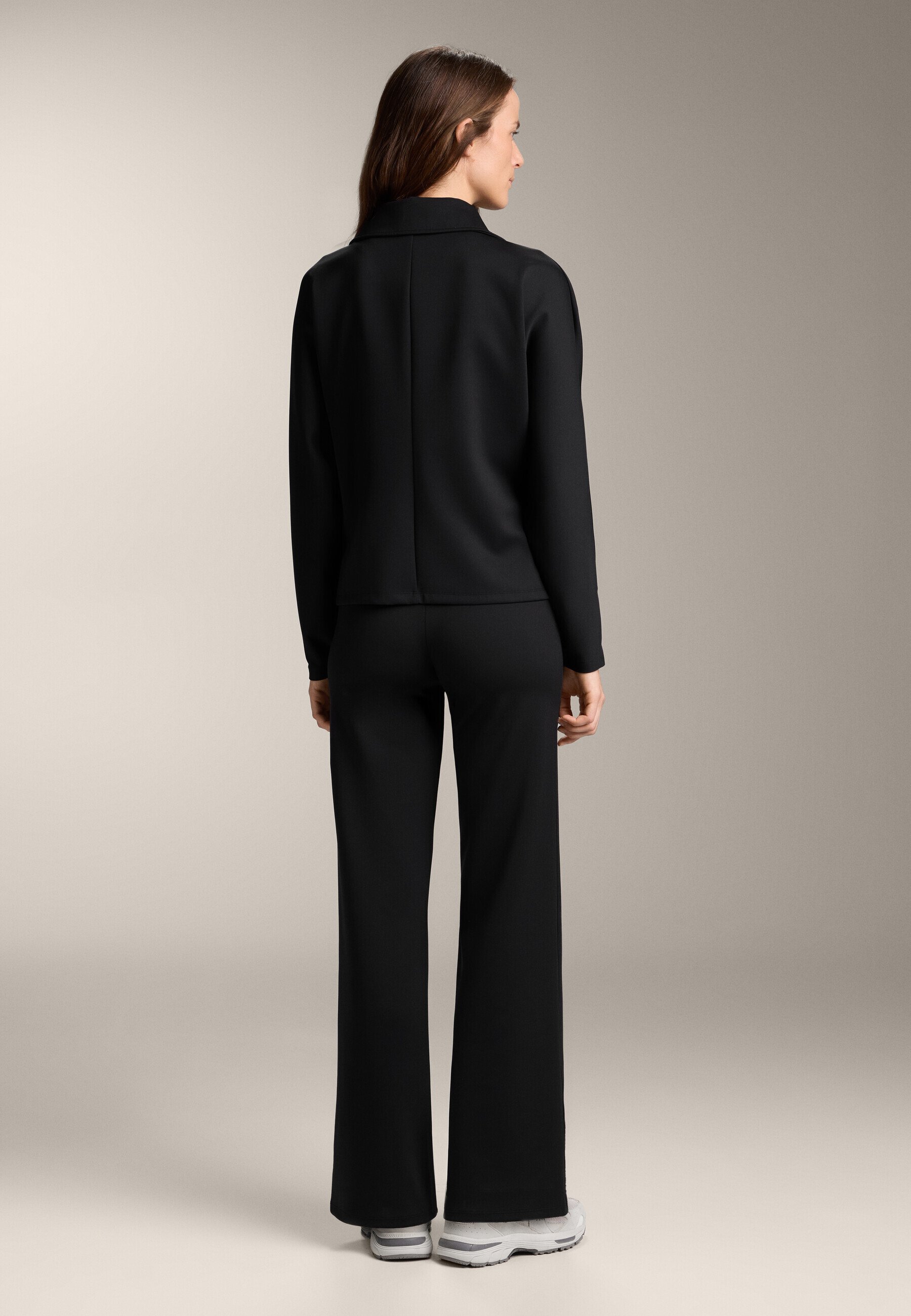 Pantaloni OYSHO a gamba dritta effetto neoprene - neri