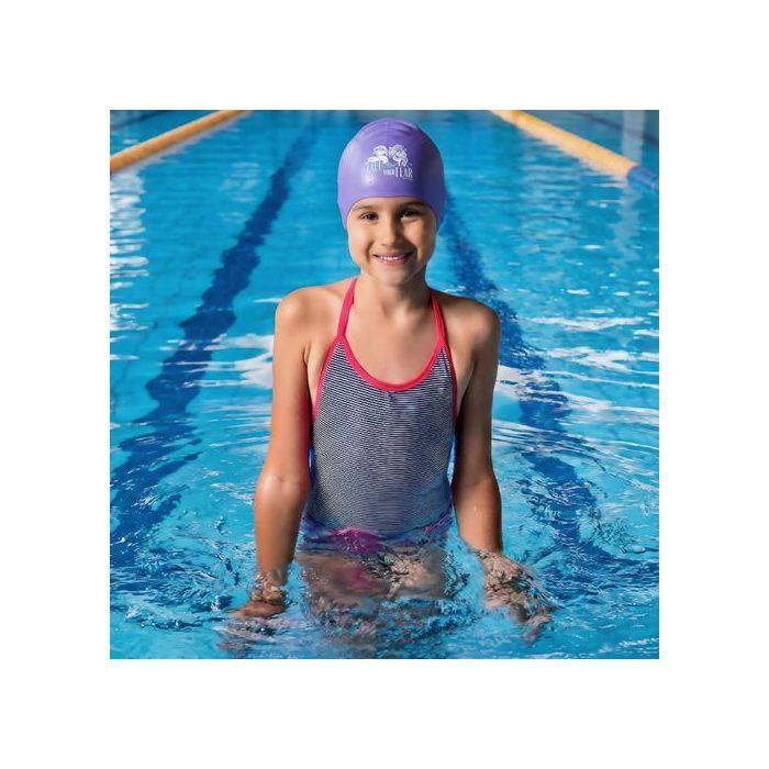 Gorro de natación elástico de silicona Disney Frozen para niños de 3 años en adelante, talla única, para piscina.