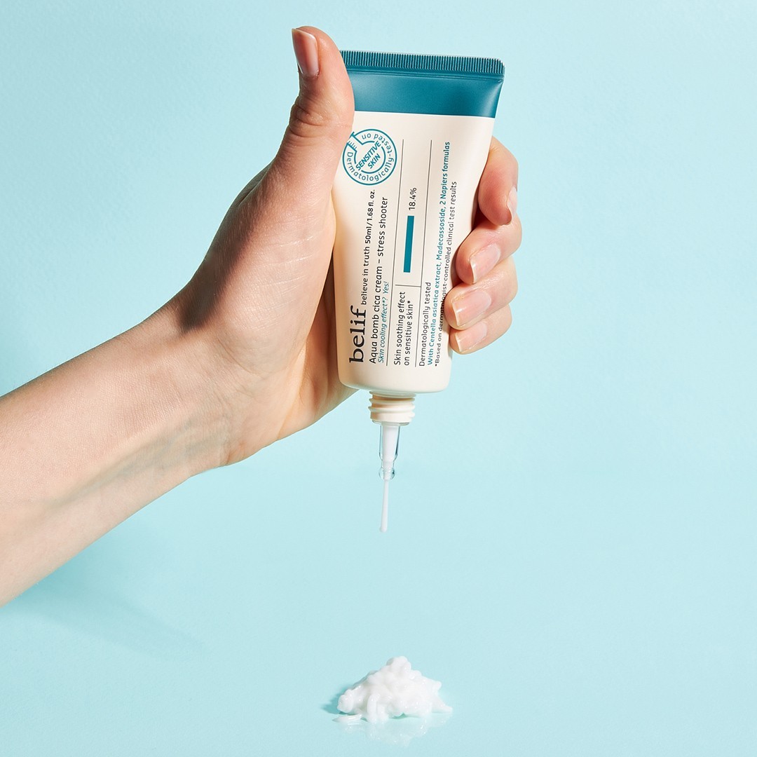 belif Aqua bomb cica cream stress shooter