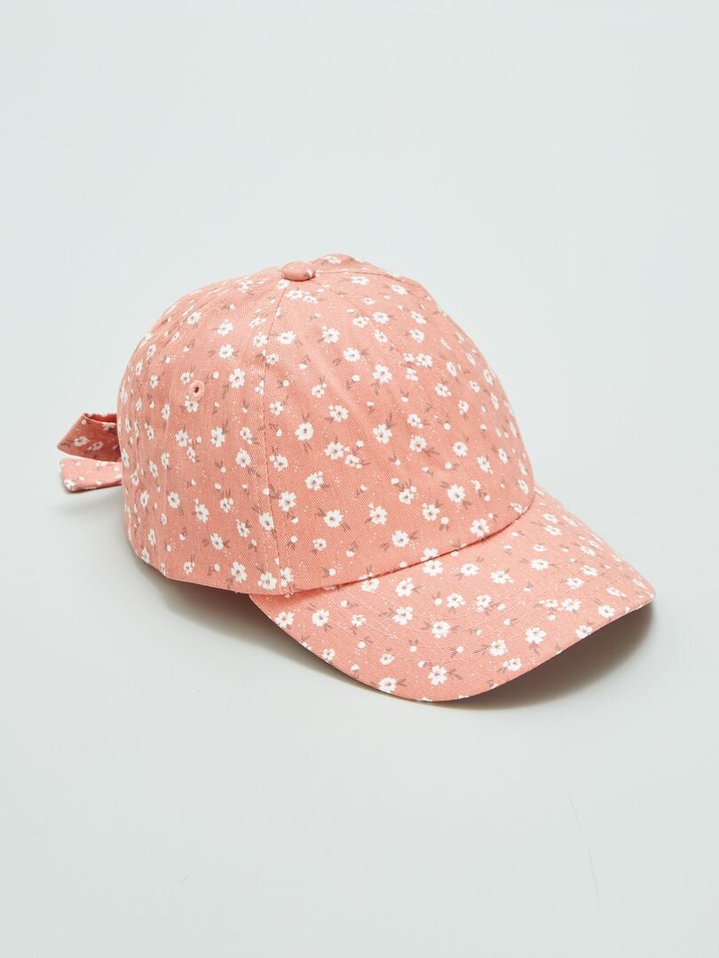 Chapéu de algodão floral - ROSA