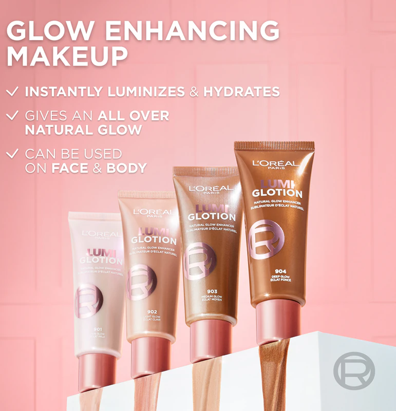 Creme hidratante iluminador L'Oréal Paris Lumi Glotion
