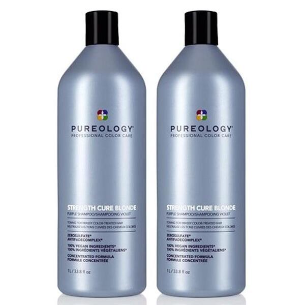 Pureology Strength Cure Blonde Schampo Dubbel