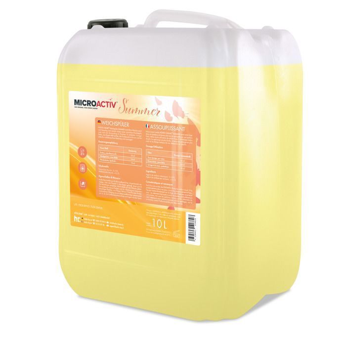 Höfer Chemie „Sommer“ Weichspüler 10L, Frischer Duft und weiche Wäsche, Sanfter und langanhaltender Weichspüler