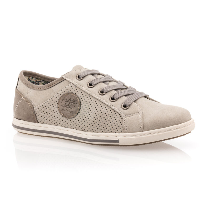 Zapatillas deportivas para mujer color beige.
