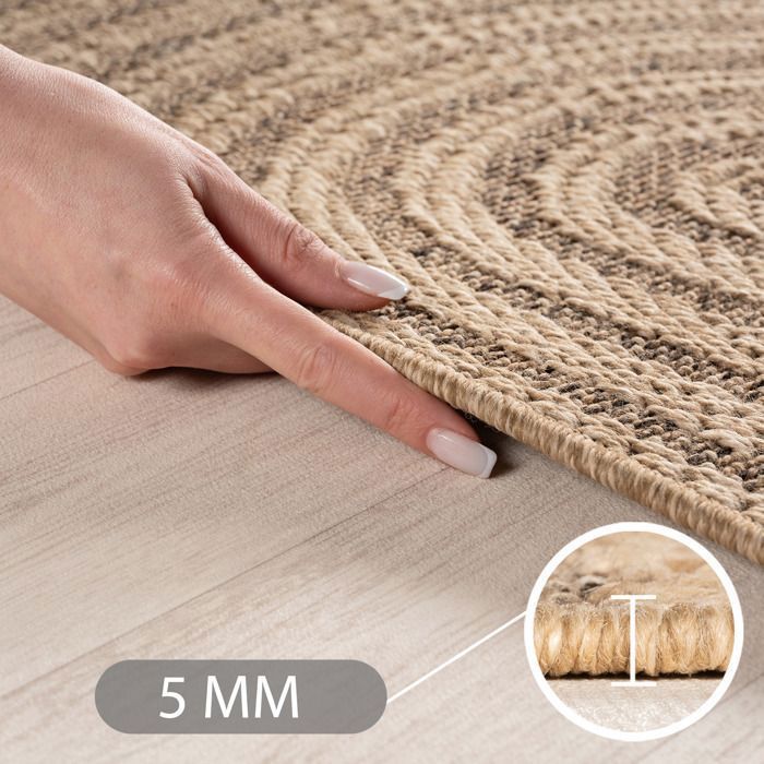 SIMPEX Binnen- en Buitenkleed – Ideaal voor woonkamer, keuken, moderne stijl, terras, tuin en balkon, 280x370 cm