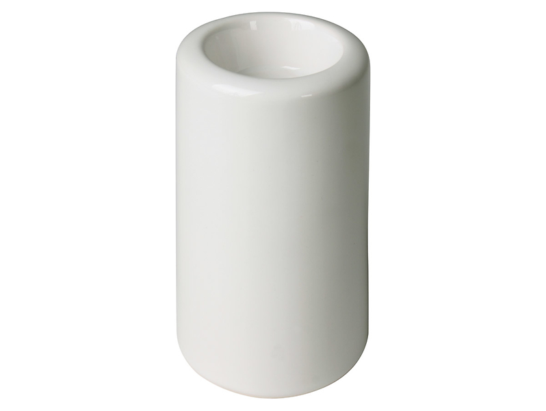 Świecznik Michigan ceramiczny 14 cm biały