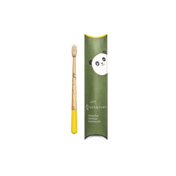 Cepillo de dientes Tiny Truthbrush de bambú para niños (suministro para 1 año)