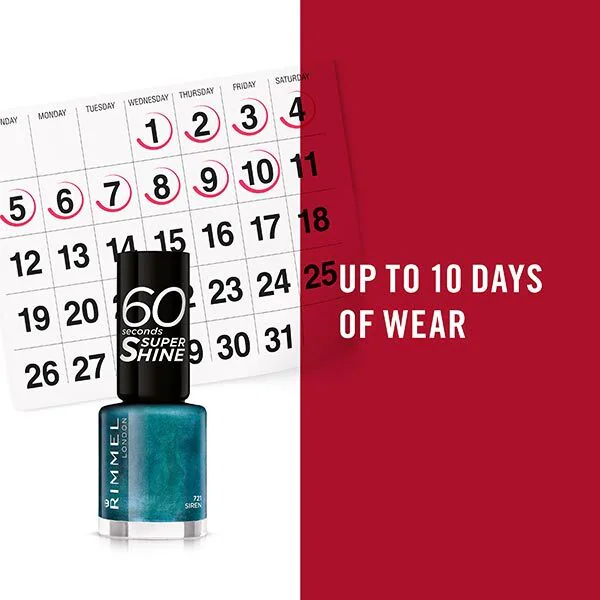 Lak na nehty Rimmel 60 Seconds Super-Shine - Siren