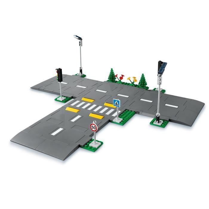 LEGO® City 60304 Intersection to assemble, City building set with signs and interlocking roads for boys or girls