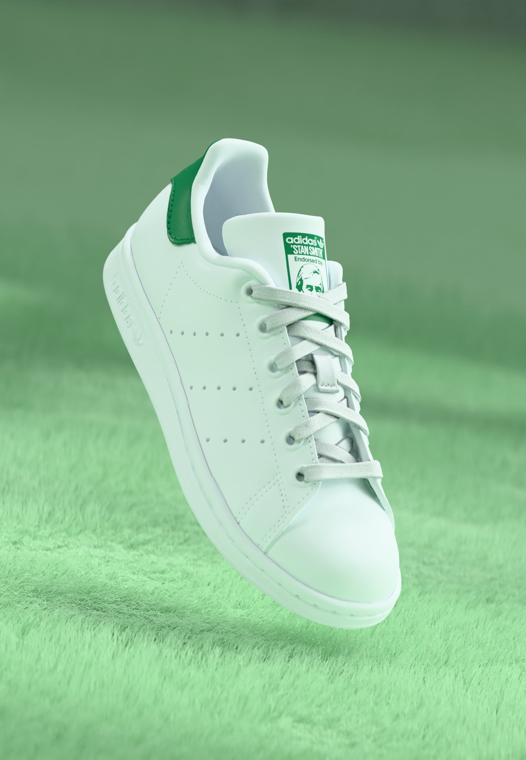 adidas Originals STAN SMITH UNISEX - Sneakers - schoenen wit/kernwit/groen