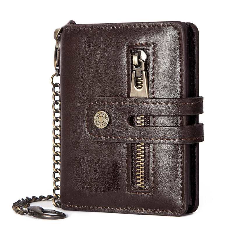Portafoglio mini in vera pelle 2021 con custodia in alluminio, porta carte di credito ad apertura automatica, per uomo e donna, custodia in metallo.