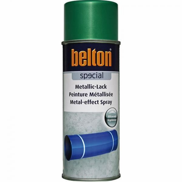 Peinture aérosol - Belton - Métallisé vert - 400ml - Résistant aux intempéries - Application facile