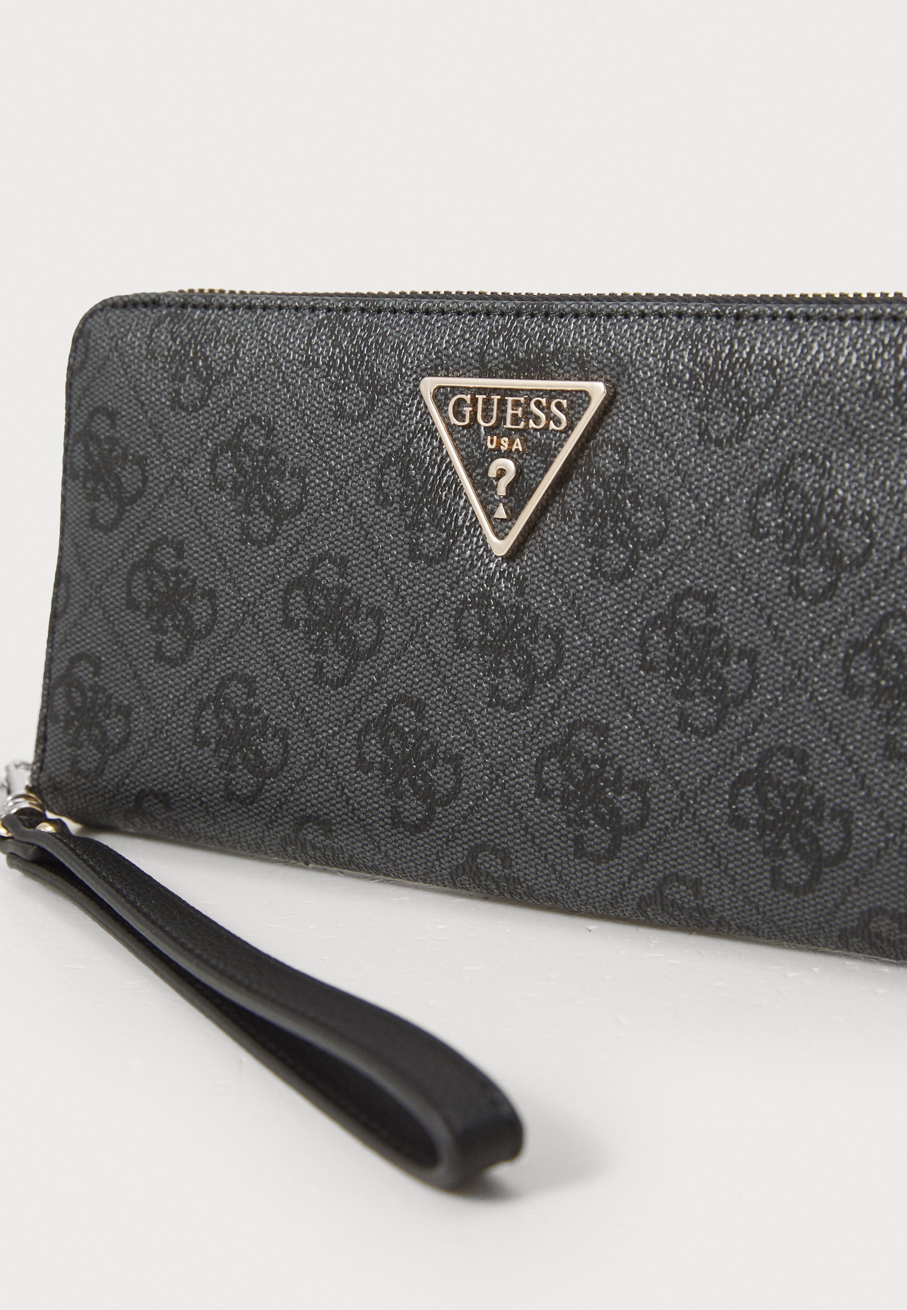 Guess LAUREL LARGE ZIP AROUND - Portemonnee - donkergrijs