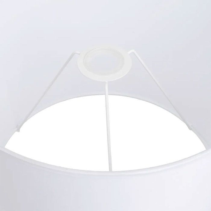 Pantalla de lámpara cilíndrica blanca, 24 cm de altura.