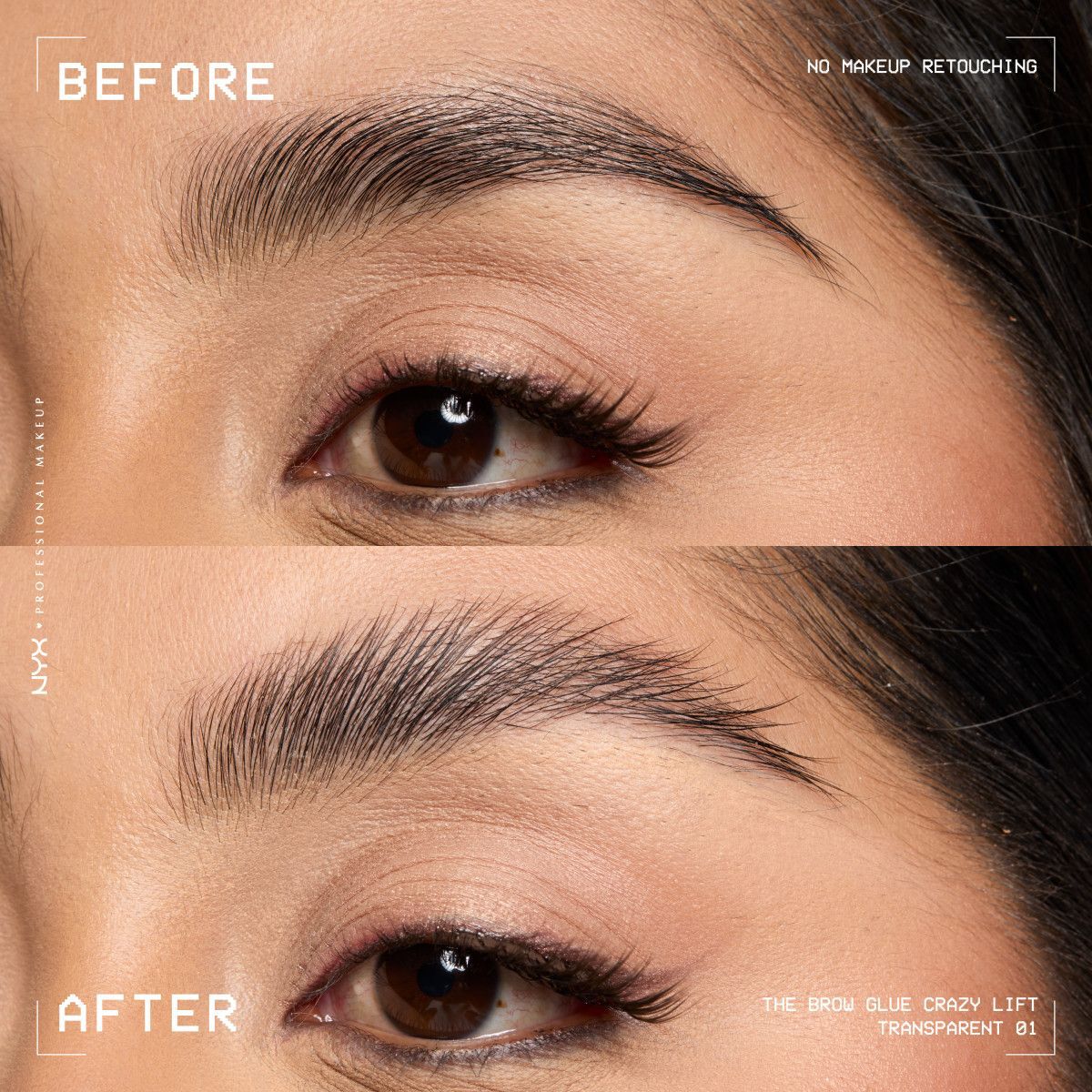 NYX Professional Makeup The Brow Glue Crazy Lift
