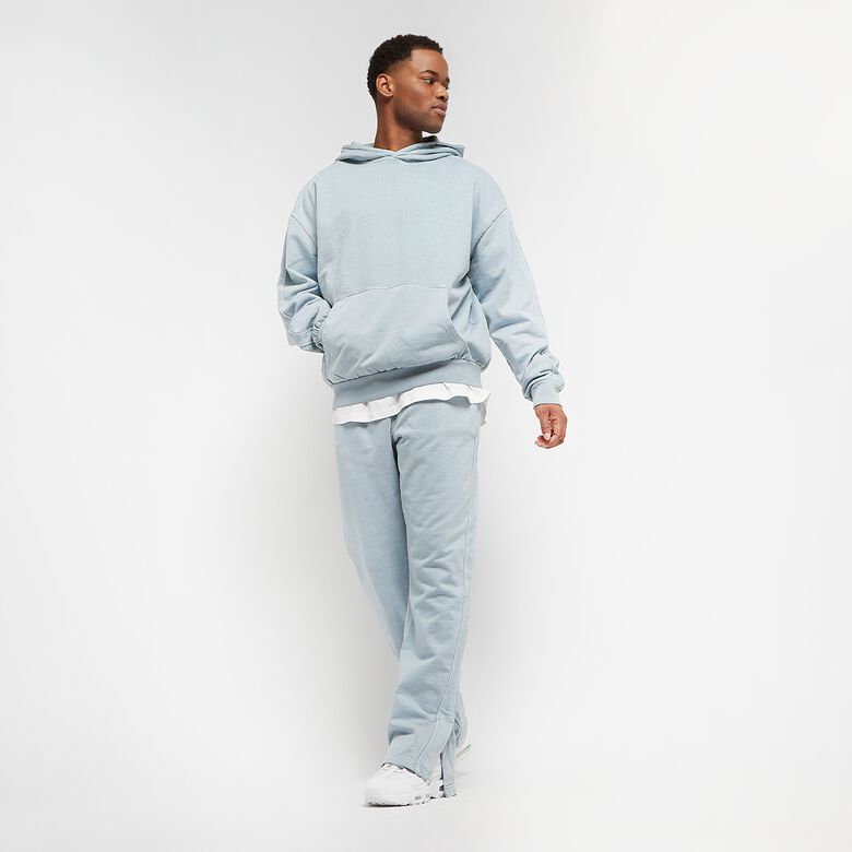 Zware badstof hoodie met geverfde details