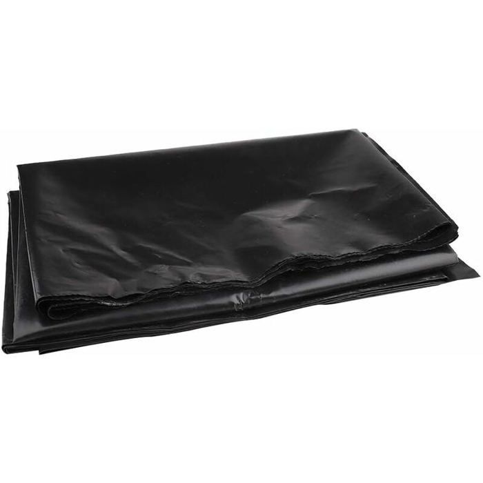 Revestimiento de caucho HDPE para estanques pequeños, estanques de peces y fuentes de jardín. Color negro. Incluye 3 accesorios para robot de limpieza.
