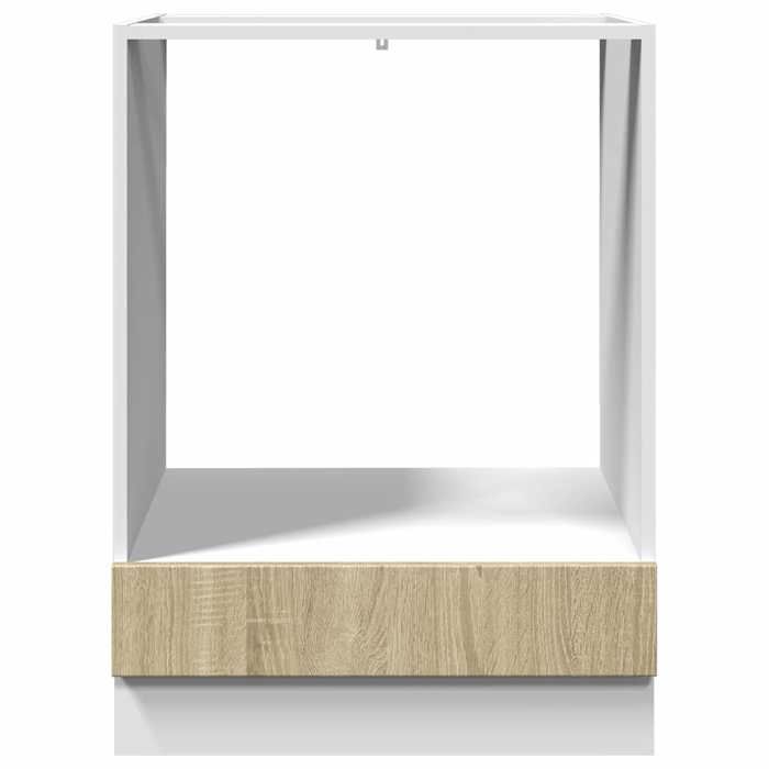 vidaXL Armoire à four Chêne sonoma 60x46x81,5 cm Aggloméré, armoire de cuisine, armoire de rangement, meuble de cuisine, 849617