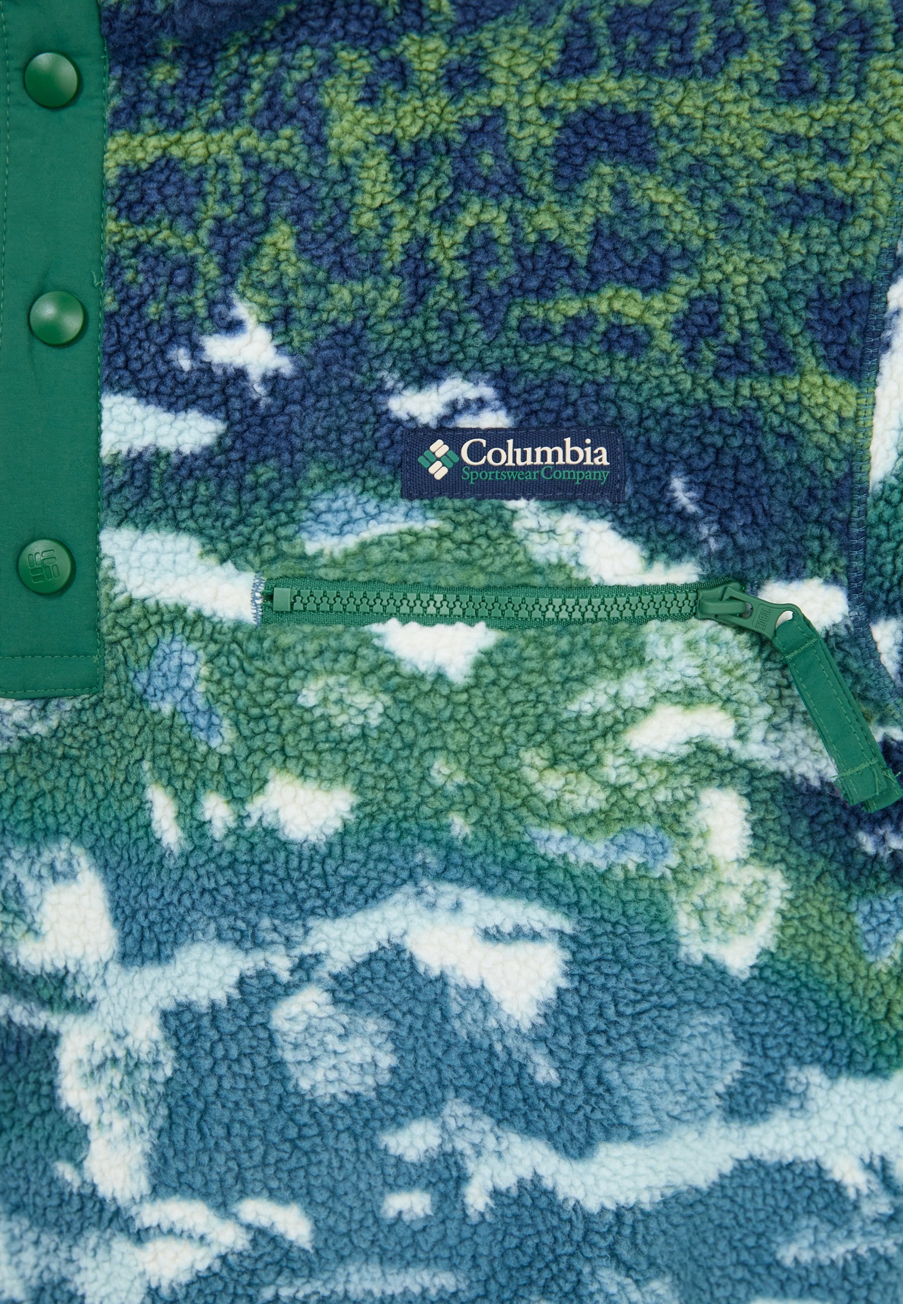 Columbia HELVETIA™ II HALF SNAP - Maglione in pile - everblue sisters/rain forest