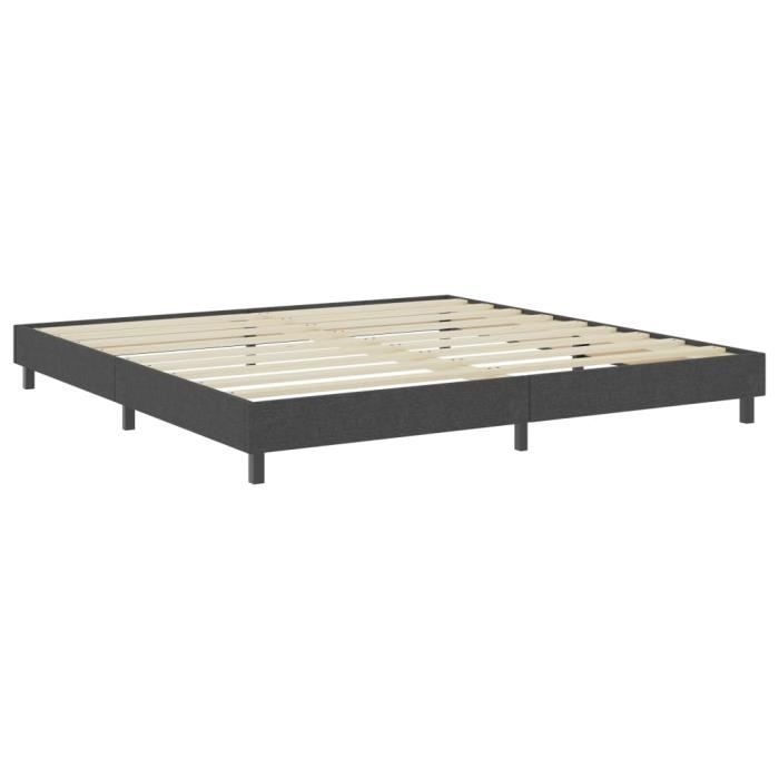 MEJOR - Cama King Size para adultos - Estructura de cama - Tela gris