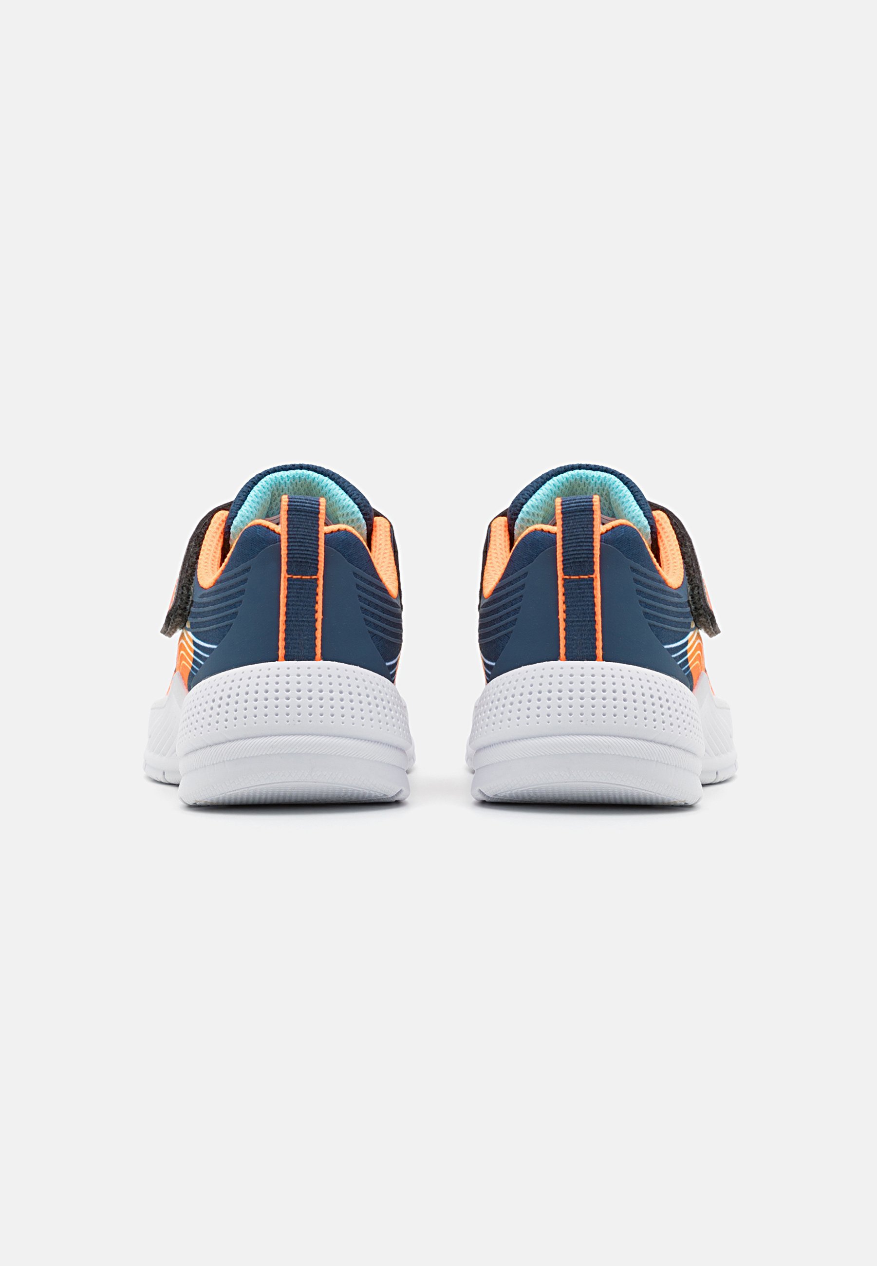 Skechers MICROSPEC ADVANCE - Trainers - navy/orange/charcoal