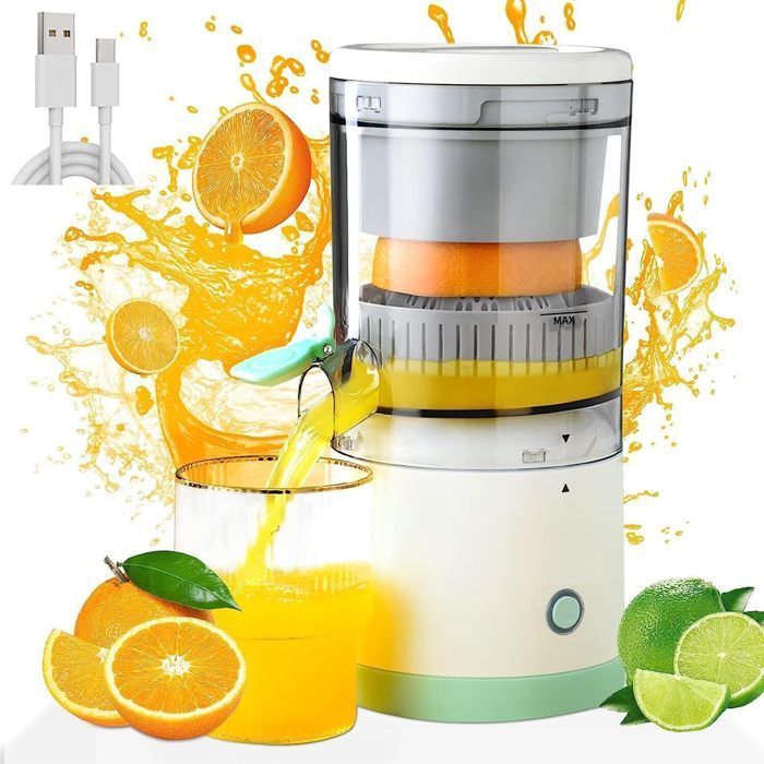 Spremiagrumi elettrico, ricarica USB, portatile, senza BPA, capacità 220 ml