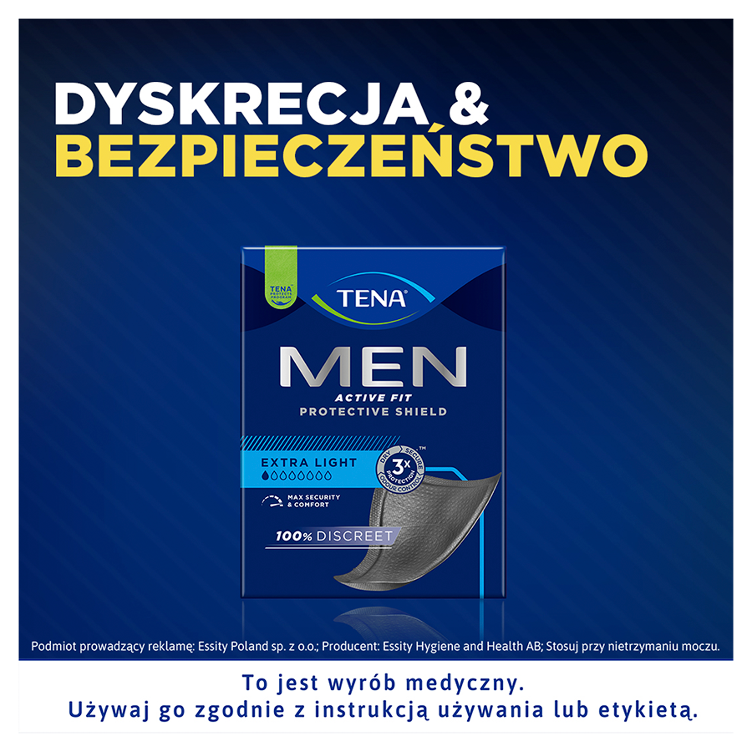 Tena Men urologische inlegkruisjes 14 stuks voor mannen