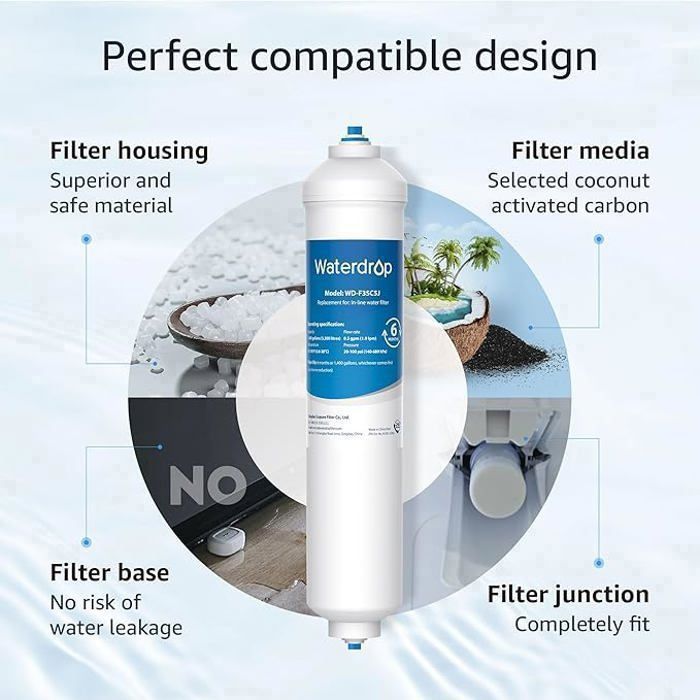 Waterdrop DA29-10105J Ersatzwasserfilter für Samsung (4er-Packung)