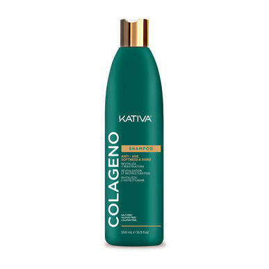 Kativa Collagen Anti-Aging Shampoo, Elvyttävä Ikääntymistä Vastaava Shampoo, 550 ml