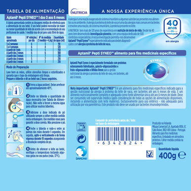 Leche Aptamil para lactantes 1 Pepti Syneo 400 g 400 g
