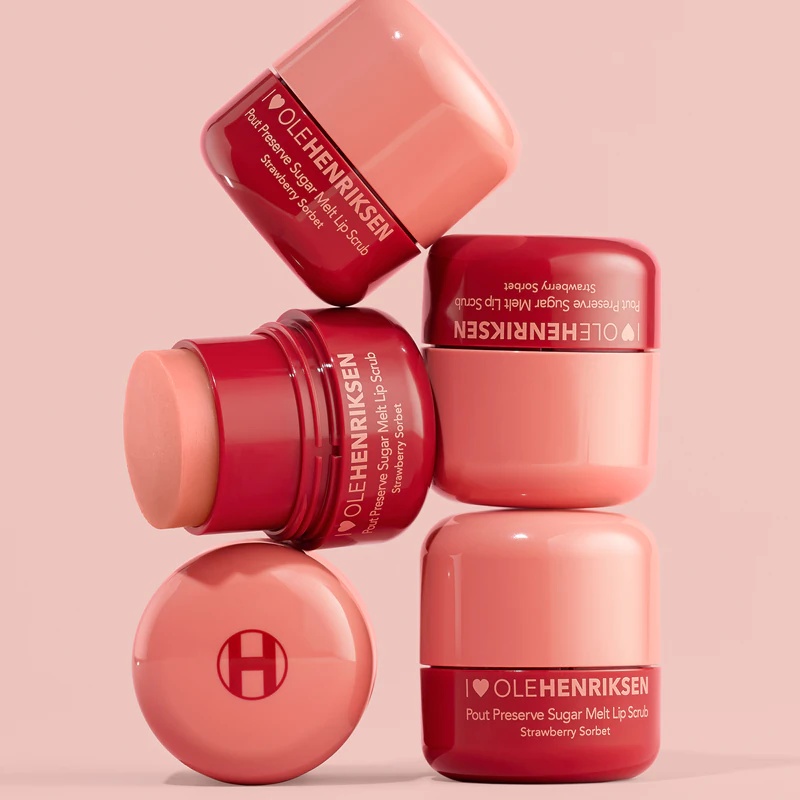 OLEHENRIKSEN Pout Preserve Sugar Melt šveičiamasis lūpų šveitiklis, šveičiamasis cukrus, ut
