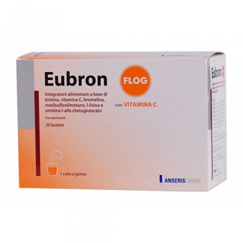Suplemento alimentar ANSERIS FARMA Eubron Flog para saúde respiratória, 20 sachês.