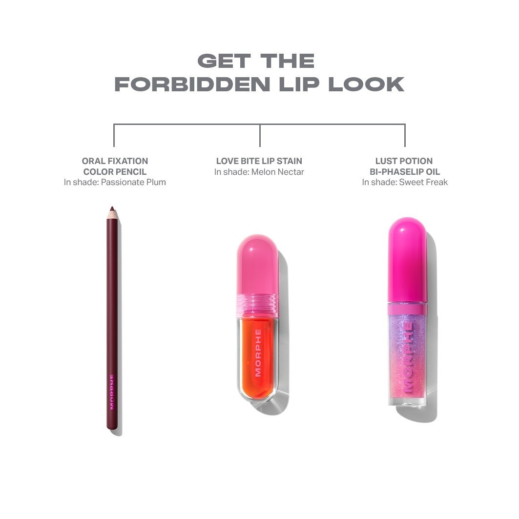 Morphe Lip Oil Forbidden Collection Lust Potion dvojfázový olej na pery - 24,8 g