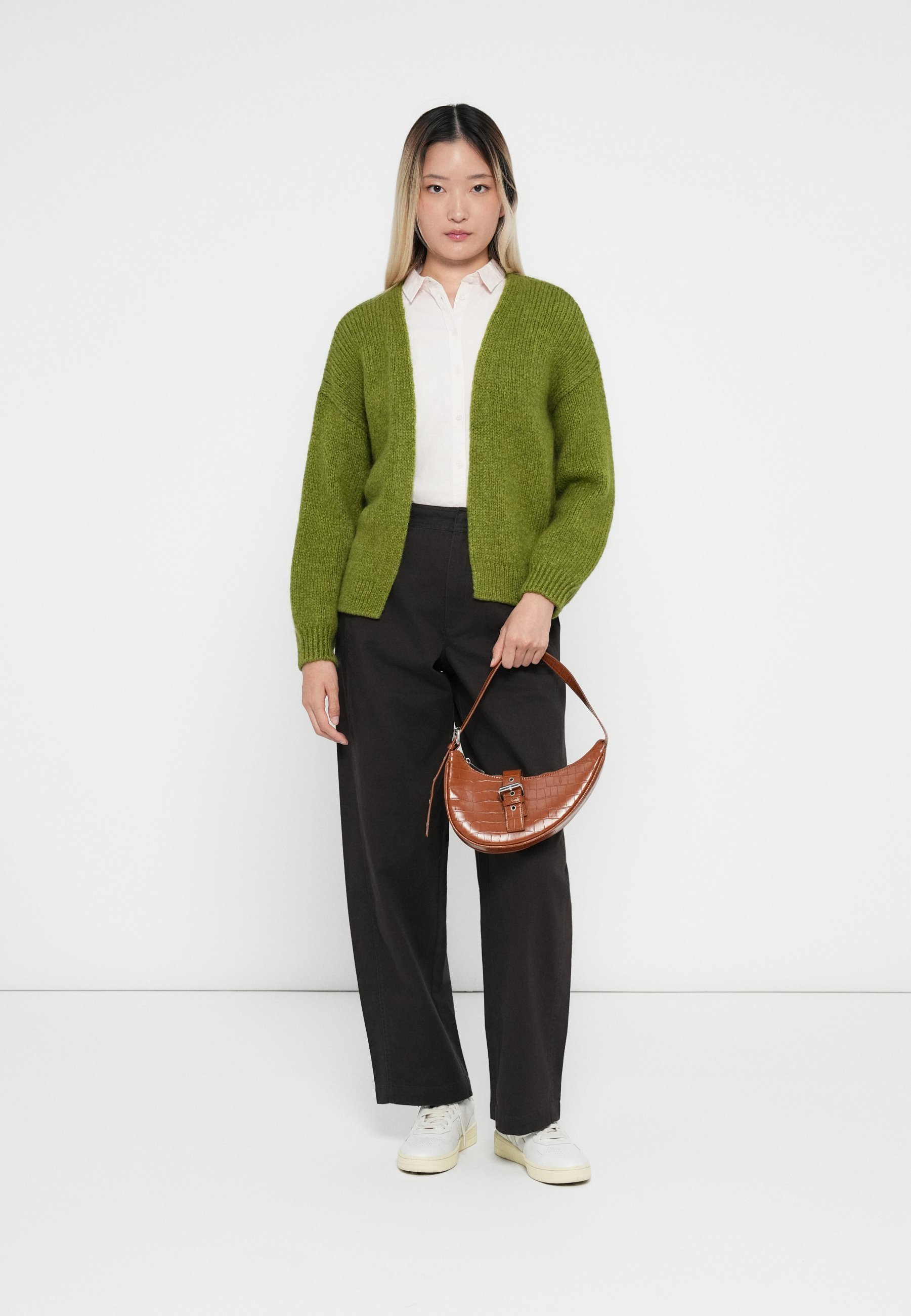 JDY JDYDINEA SOLID CARDIGAN - Kardigan - fern