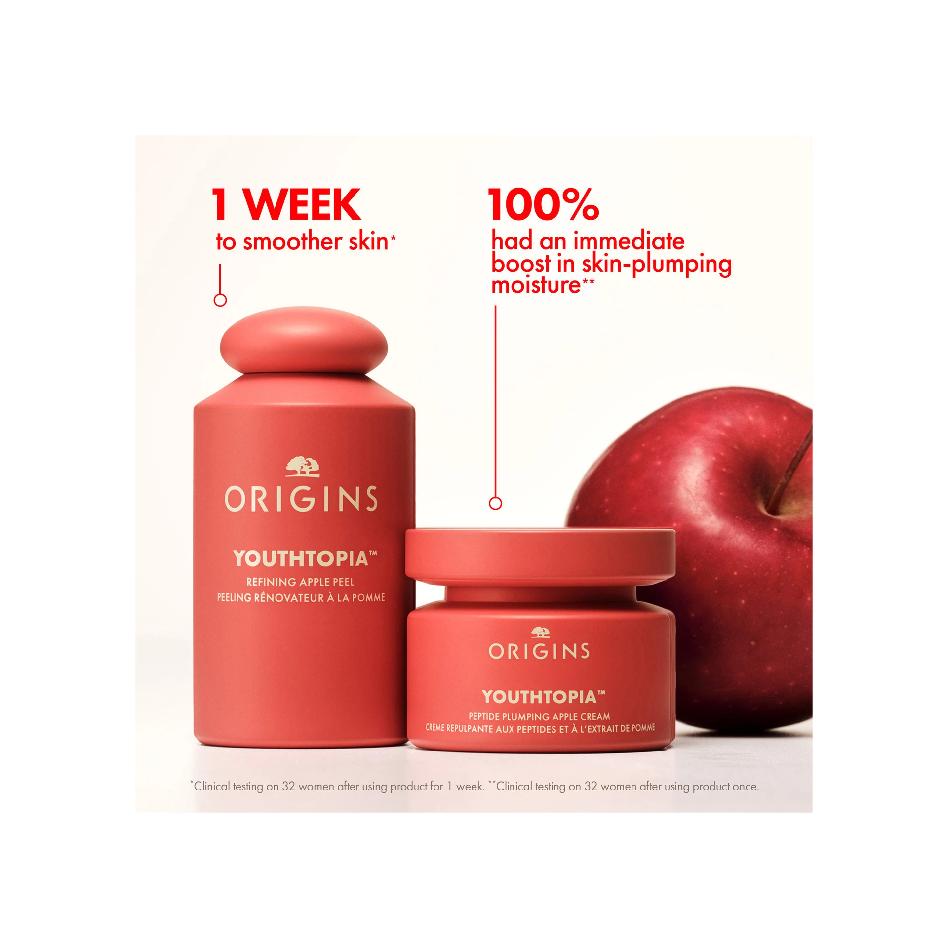 Youthopia Toner și Exfoliant cu Coajă de Măr Rafinator 100 ml - Origins