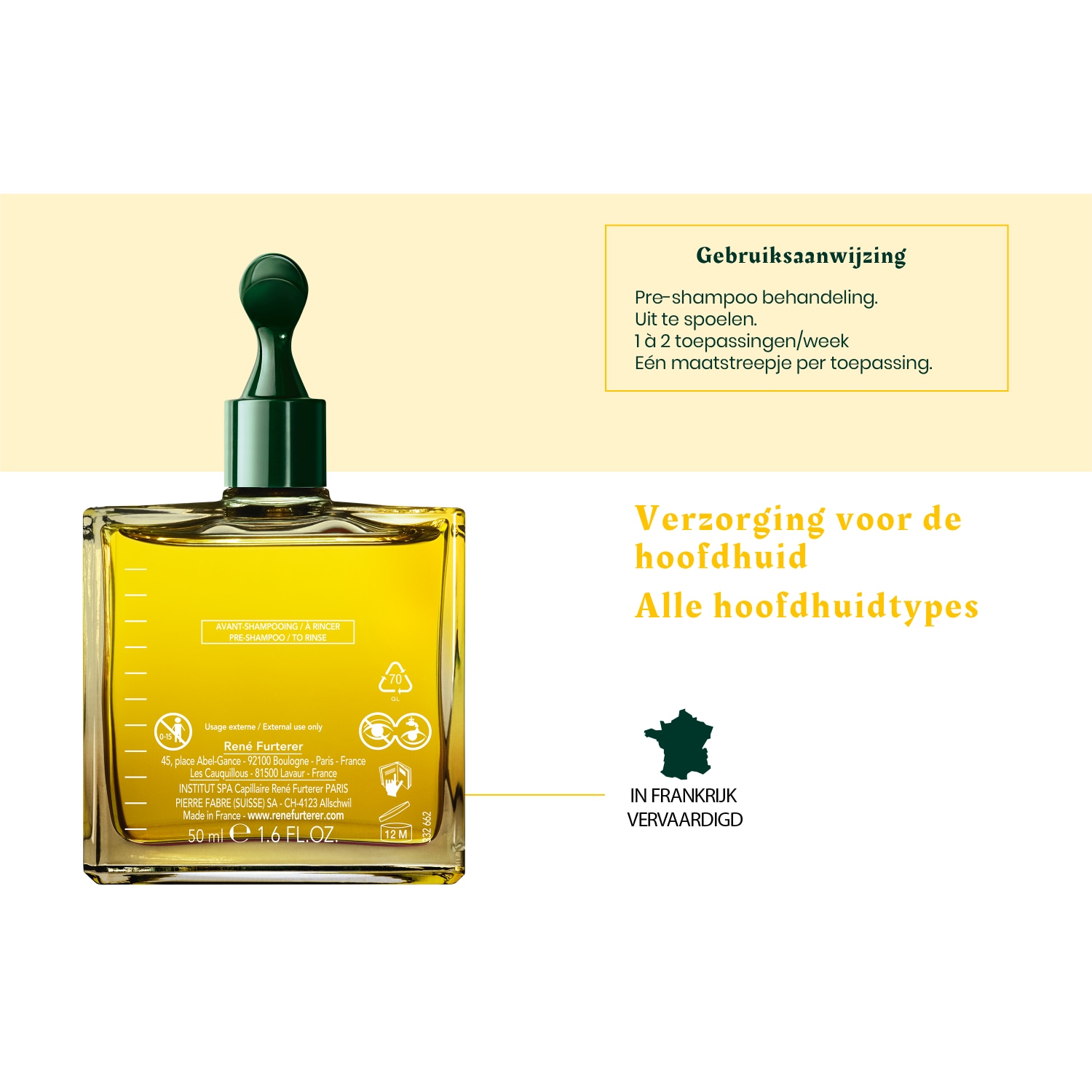Tratamiento capilar René Furterer Complexe5 Head Spa Concentrado Energizante Fuerza y Vitalidad - 50 ml