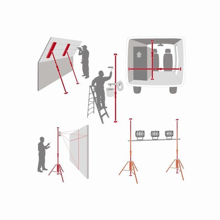 PIHER Double Safety Extendable Clamp - 290-155 - Rubber - Black - Electrical Protection - Clamping
