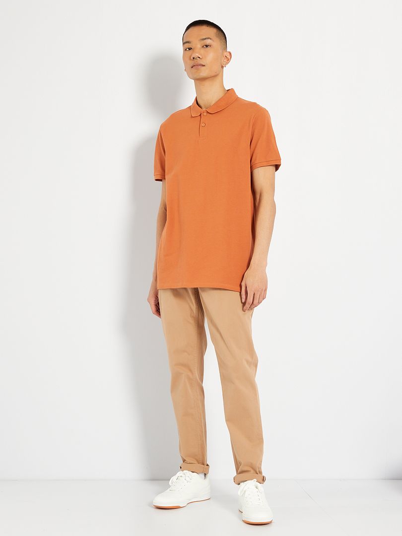 Calça chino slim - bege