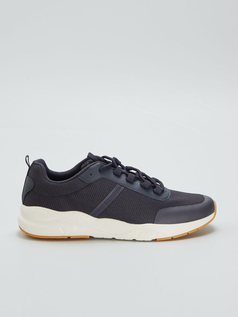 Buty do biegania z grubą podeszwą - NIEBIESKIE