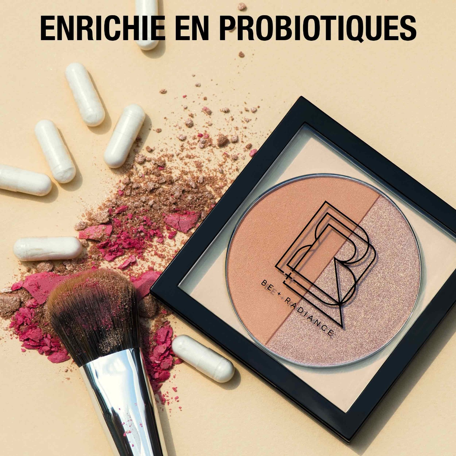 BE + Radiance COLOR+GLOW Blush+Enlumineur aux Probiotiques N°02