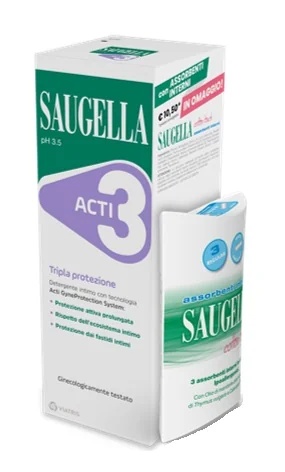 SAUGELLA Saugella Acti3 250 ml + Absorptionsmittel